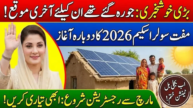 CM Punjab Free Solar Panel Scheme 2026