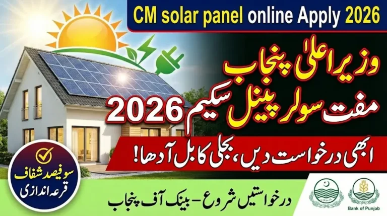 CM Punjab Solar Panel Scheme Apply Online